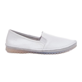 Maciejka Leather Ballerinas T3512-11 Bianco