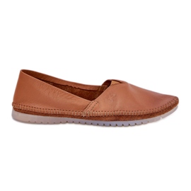 Ballerine in pelle liscia maciejka t1930-29 marrone