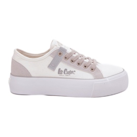 Sneaker femminili sulla piattaforma Lee Cooper LCW-25-31-3479L bianca