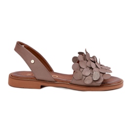 Zazoo Sandali di leve con una nota Wheelsoo insegna 40425 Darege beige