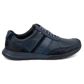 Antex Scarpe stringate da uomo in pelle Sport Style 310GT blu