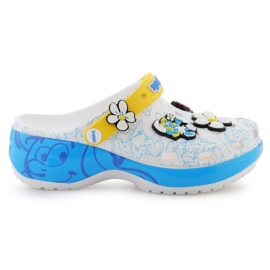 Flap della piattaforma Puffi CROCS CLOG 210822-90H bianco