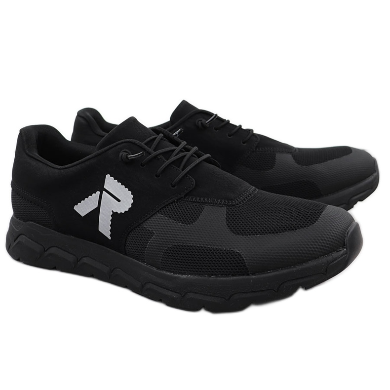 Scarpe sportive maschili Black Rieker 09100-00 nero
