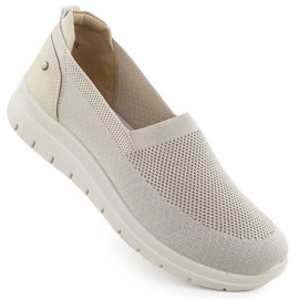Scarpe sportive femminili beige vinceza 87719