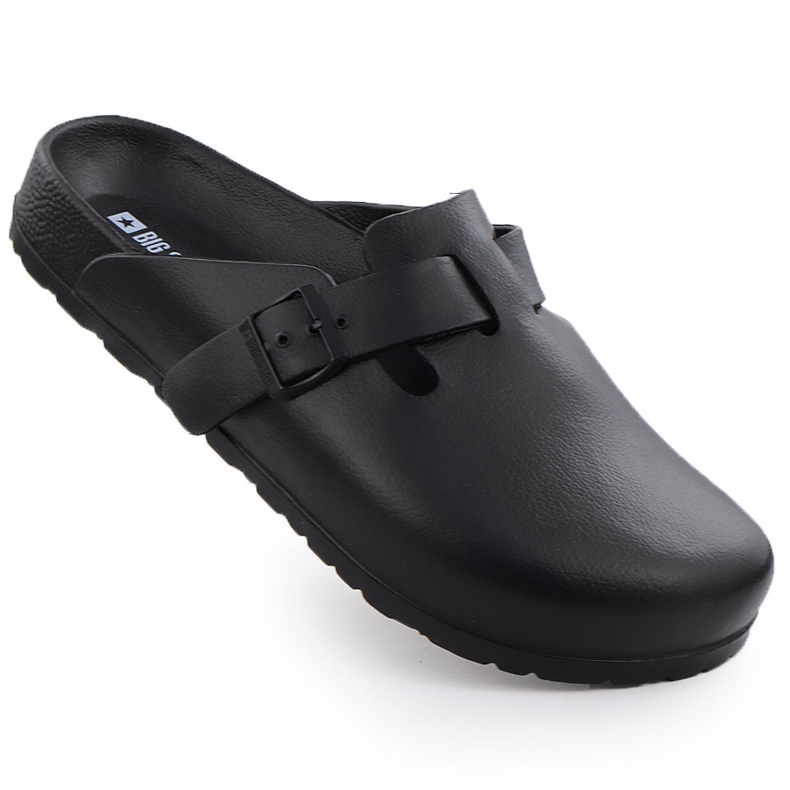Pantofole da uomo in schiuma costruite -in big big star rr174a022 nero