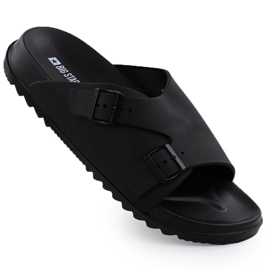 Black Big Star RR174A019 Black Beach Slifors maschile nero