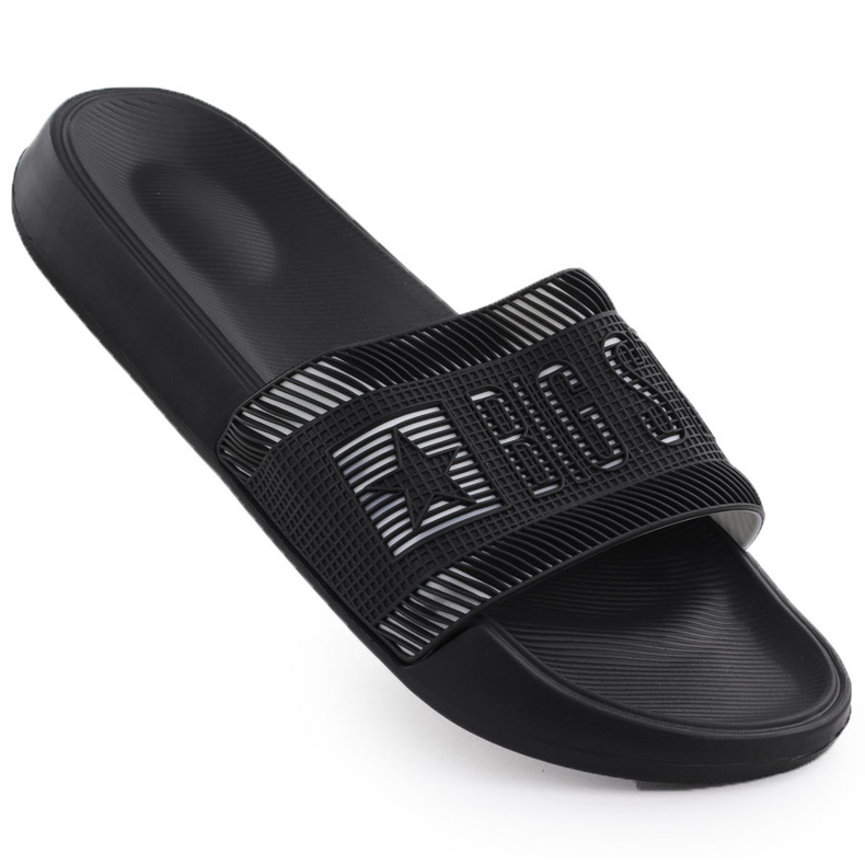 Black Big Star RR174A053 Black Beach Slifors maschile nero