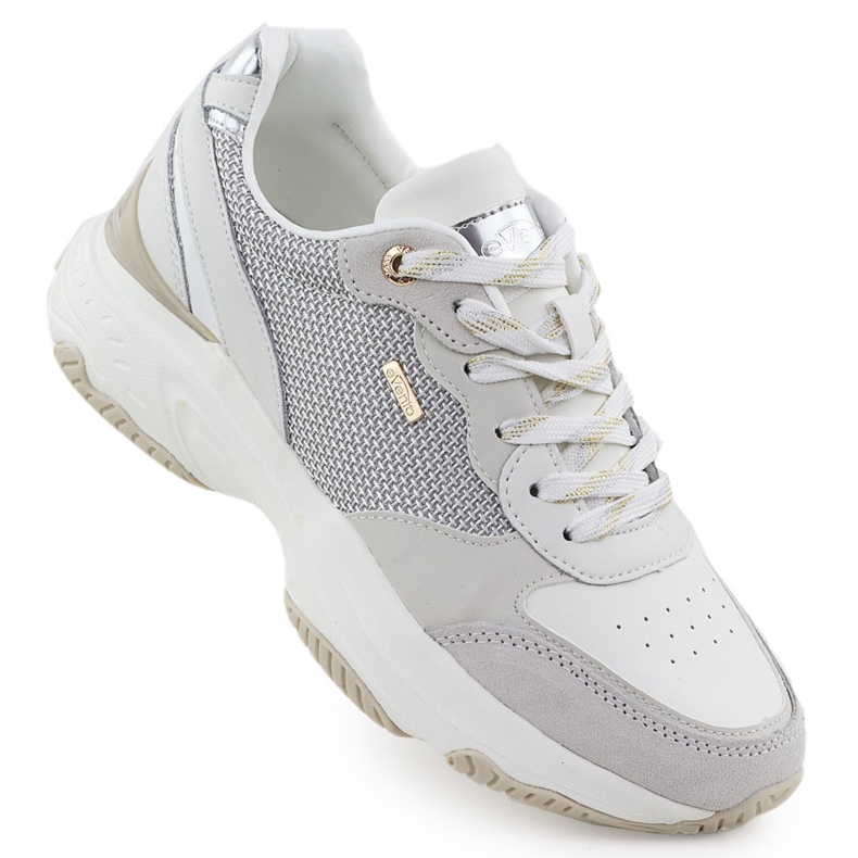 Sneaker in pelle da donna White Evento 8238 grigio