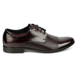 Olivier Eleganti scarpe in pelle 271t2 ciliegia rosso