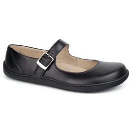 Barefoot Women's Ballerinas Olivier 1286 con una fibbia nero