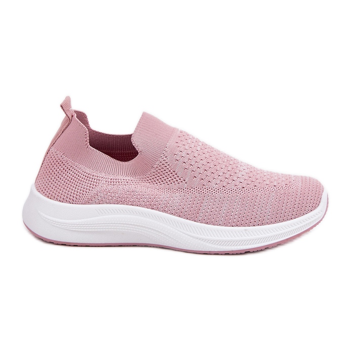 Scarpe Sportive Slip-On Da Donna In Tessuto, Rosa