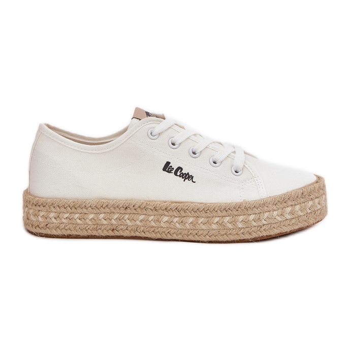 Sneaker femminili con Lee Cooper LCW-25-44-3217 BRAIDA bianca