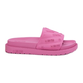 Pantofole da donna sulla piattaforma Big Star RR274A541 Pink rosa