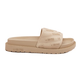 Pantofole da donna sulla piattaforma Big Star RR274A542 beige