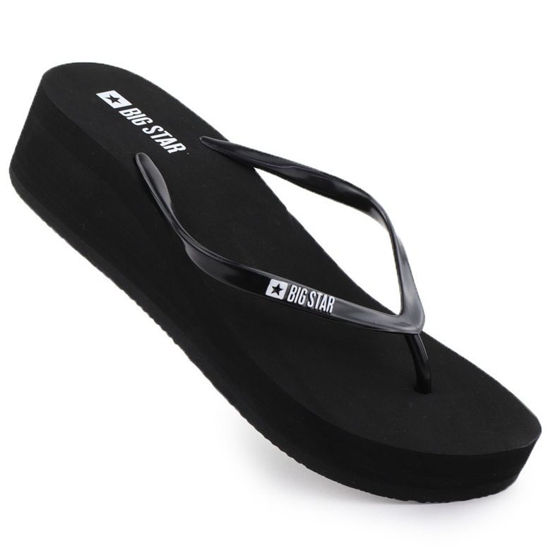 Infradito da donna con spicchi neri big star rr274a577 nero