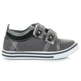 Bona Scarpe da bambino con velcro grigio