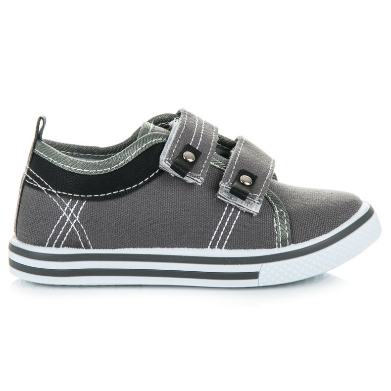 Bona Scarpe da bambino con velcro grigio