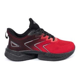 Vico Scarpe sportive nere e rosse rosso