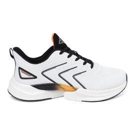 Vico Scarpe sportive da donna bianca e bianca con un elemento arancione bianco