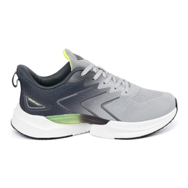 Vico Scarpe sportive grigie con un elemento verde grigio