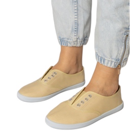 Sneakers slip-on in tessuto grigio