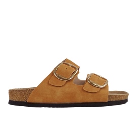 Pantofole da donna Lee Cooper LCW-25-35-3485la Brown marrone