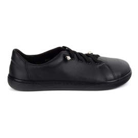 WASAK Scarpe a piedi nudi femminile in pelle minimalista 0771w piselli neri nero