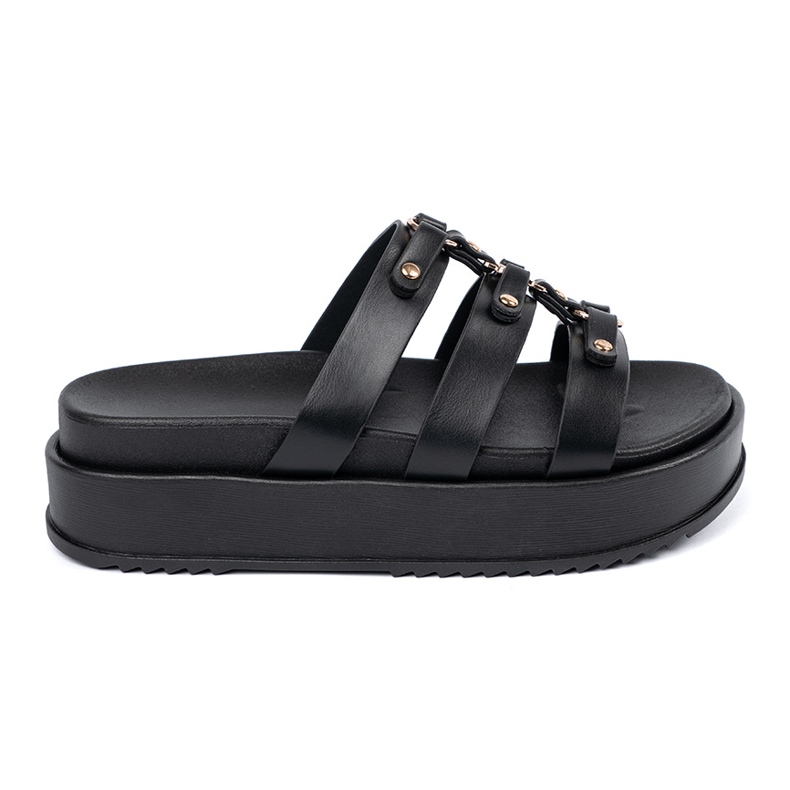 Seastar Infradito da donna con plateau nere nero