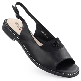 S.Barski Sandali da donna Czarne S. Barski KV51-021 nero