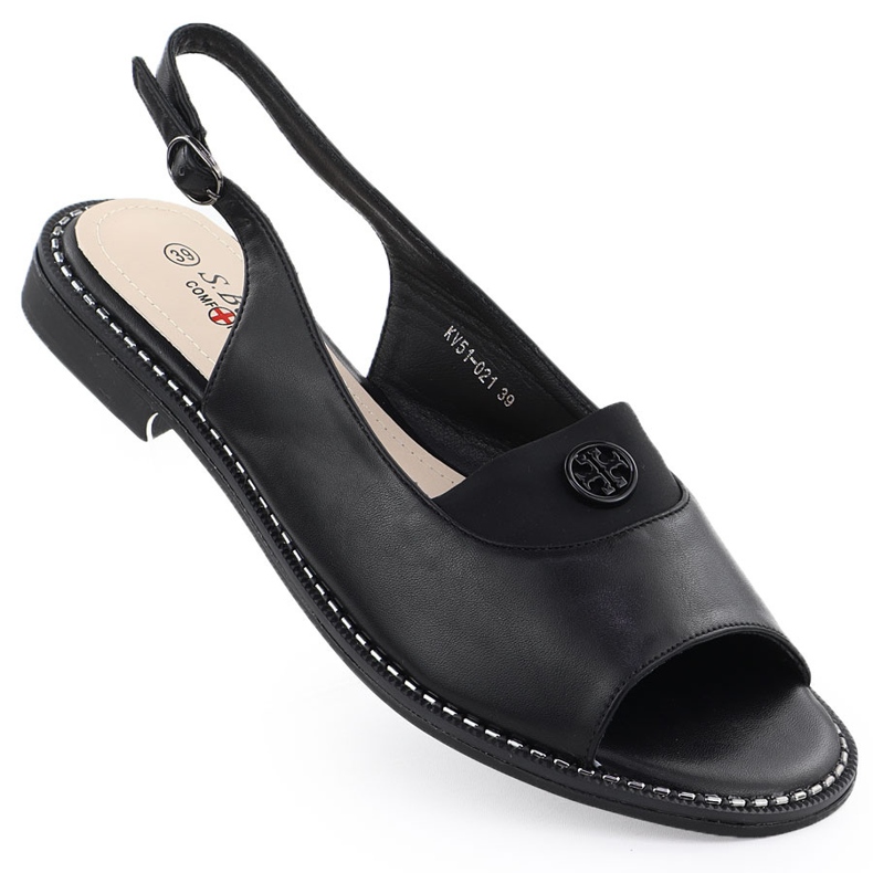 S.Barski Sandali da donna Czarne S. Barski KV51-021 nero