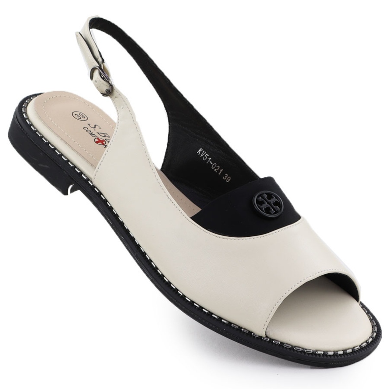 S.Barski Crema di sandali da donna S. Barski Kv51-021 cremoso