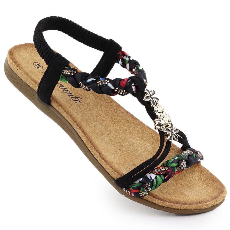 EVento Sandali da donna Slipping Black Event 8309 nero