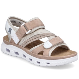 Sandali sportivi sporchi Rieker 64064-31 rosa