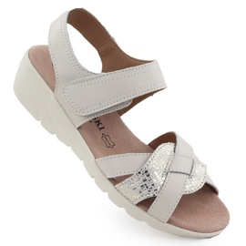 Sandali in pelle femminile per beige T.Sokolski L25-631