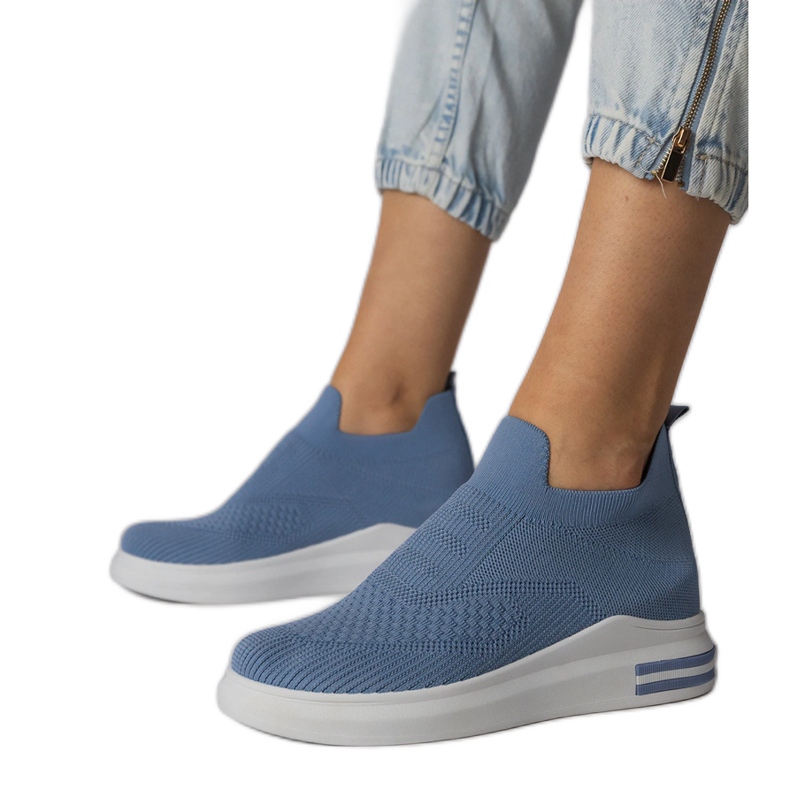 Sneaker di calzini blu