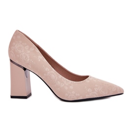 Vinceza Eleganti pompe sul pilastro beige Vincez 62223