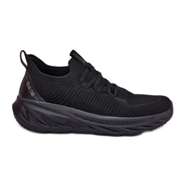 Scarpe sportive femminili leggero leggermente LIGHT Big Star RR274A132 Sistema Hi-Polish Black System nero