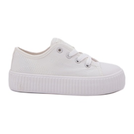 Big Star RR374009 Białe Lace -Up Sneaker bianco
