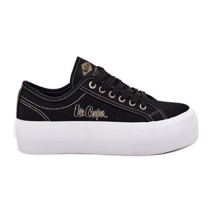 Sneaker materiali da donna sulla piattaforma Lee Cooper LCW-25-31-3431L nero
