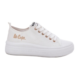 Sneaker femminili sulla piattaforma bianca Lee Cooper LCW-24-44-2462L