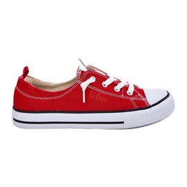 Sneaker femminile materiale Lee Cooper LCW-25-02-3298L RED rosso