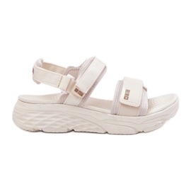 Sandali sportivi femminili sulla piattaforma beige di Big Star RR274A076