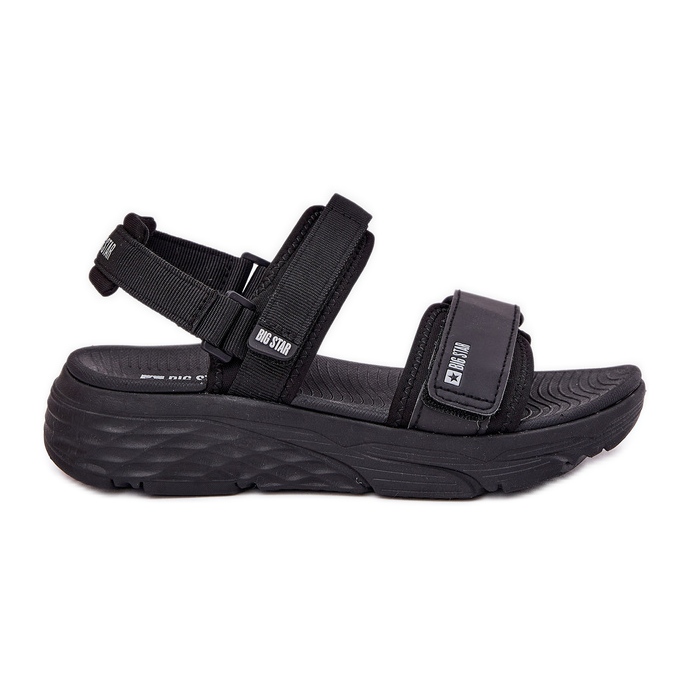Sandali sportivi femminili sulla piattaforma nera di Big Star RR274A077 nero