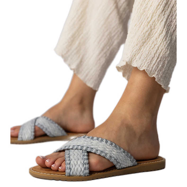 Pantofole da donna blu