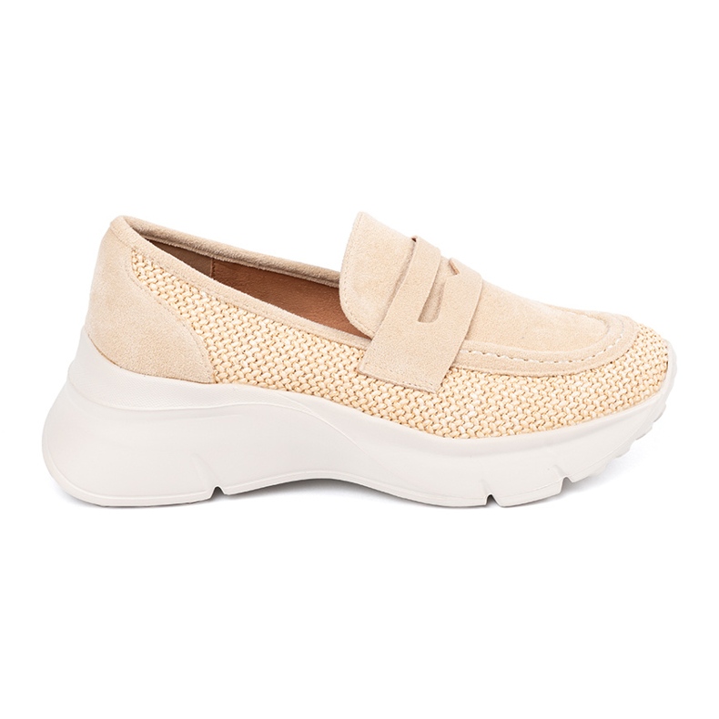 Seastar Scarpe beige leggere su una suola spessa