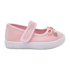 Ballerine per bambini con un arco rosa