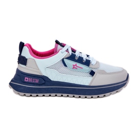 Scarpe sportive femminili sulla piattaforma Big Star RR274A225 Hi-Polish Blue System
