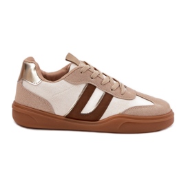 Sneaker femminili con beige ecologio