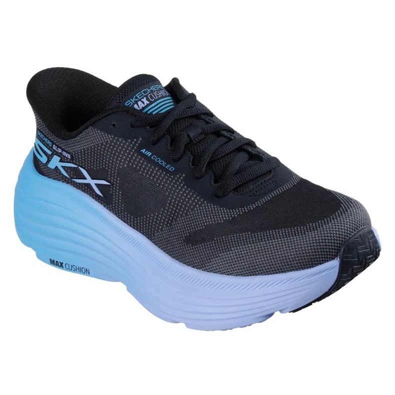 SKECHERS Slip-INSS MAX CUSCHIONING ENDAVOR-HALLANDALE 129473-BKBL nero