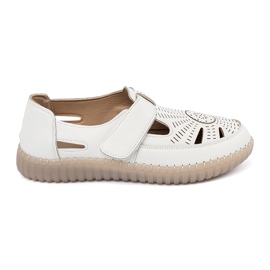 Seastar Scarpe da lavoro da donna con velcro bianca